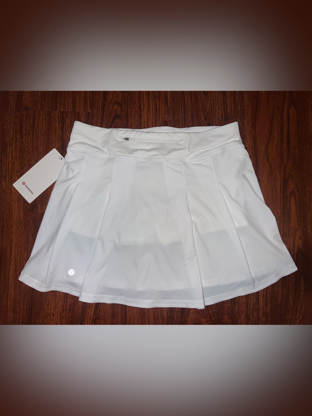 lululemon athletica White Athletic Skort with Zip Pocket